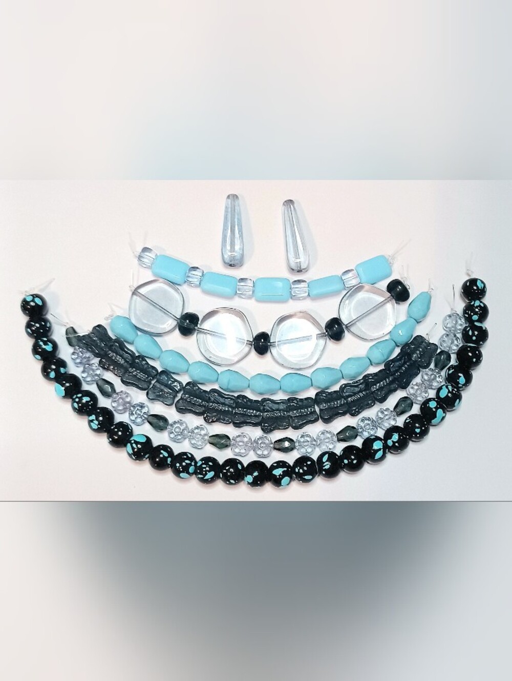Czech glass bead 6-strands for jewelry making